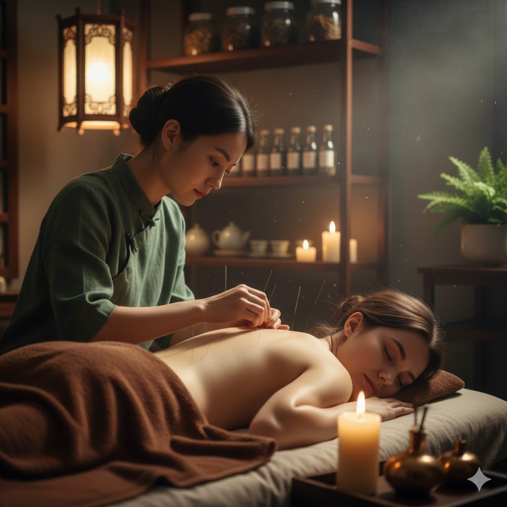 ฝังเข็มลำตัว